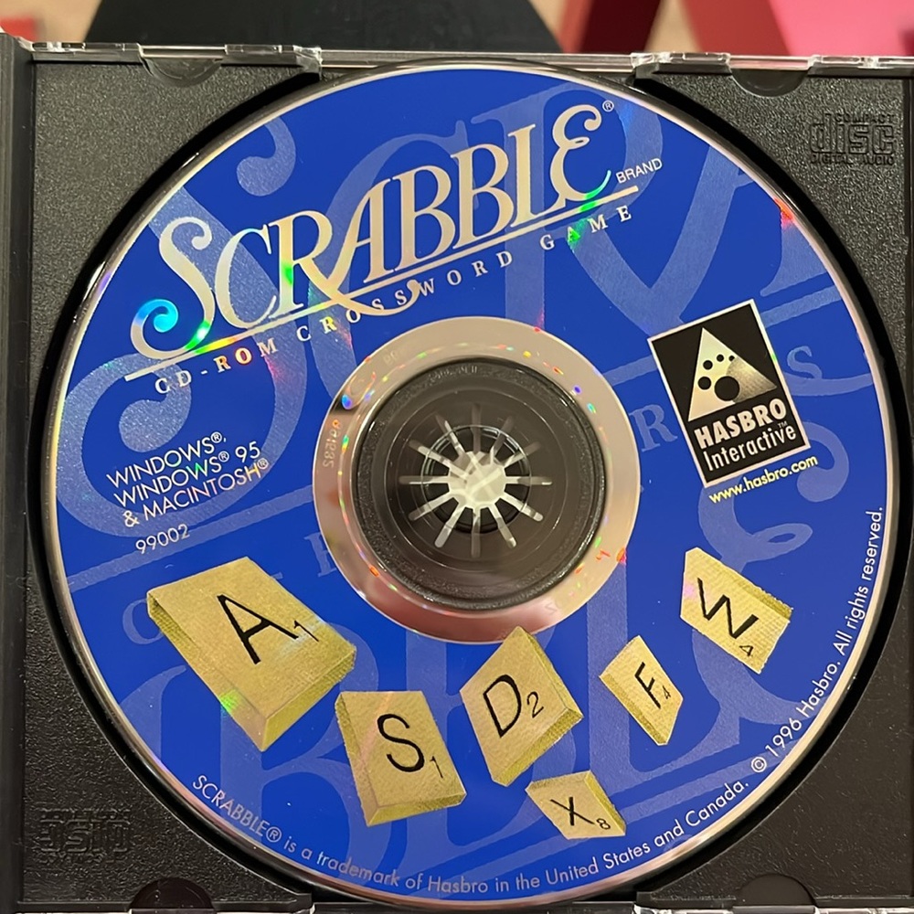 🌻 5/$15 Hasbro Scrabble PC game